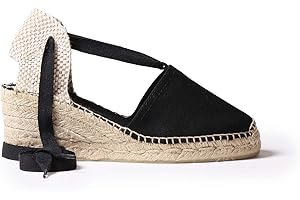 Toni Pons Valencia - Espadrillas vegane con Zeppa da Donna realizzate in Tela di Cotone.