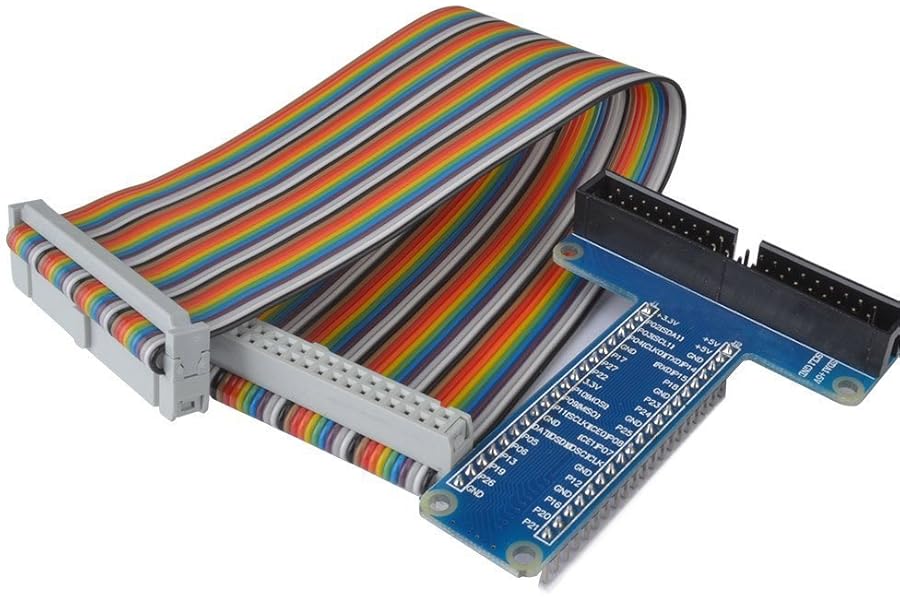 WINGONEER® RPi GPIO Breakout Expansion Board + Ribbon Cable for Raspberry Pi 3 2