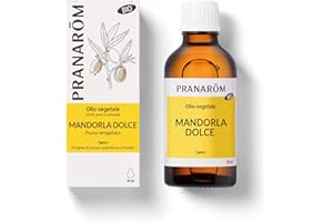 PRANAROM Pranarôm - Olio Vegetale di Mandorla Dolce - Bio - 100% Puro e Naturale - Nutriente e Addolcente - Perfetto per Massaggi, Pelle Secca e Sensibile - Uso per Adulti e Neonati - 50 ml