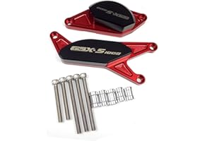 VSKTE CNC POM. Frame Slider Crash Pad Engine Stator Case Saver Cover Fit für Suzuki GSX-S1000 GSX-S1000F GSXS1000 GSX-S 1000 2015 2016 Case-Gehäuse Ersatz (Color : Red)