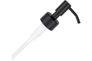 ‎ALTGLAS ALTGLAS Seifenspender Pumpkopf Budapest - Edelstahl Aufsatz mit Dichtung 18-20mm für Upcycling Pump Spender für Seife, Shampoo, Duschgel aus Flaschen, z.B. Hendrick's, Monkey 47 (Matt Schwarz)