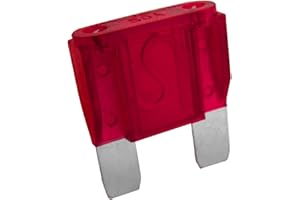 A ABSOPRO Car Red Plastic Coated Blade Type Maxi Fuse 50A (Set of 5)