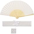 Personalisierte Seidenfächer Aus Bambus - Ideal Für Hochzeiten & Sommerpartys
