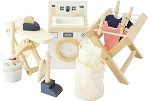 Le Toy Van - Wooden Daisylane Doll House Laundry Room Accessories Play Set For Dolls Houses , Dolls House Furniture Sets - Suitable For Ages 3+