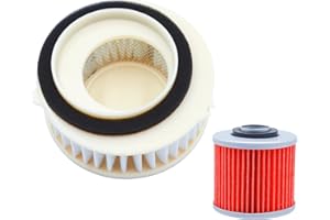 TONGTONG AHL 4TR-14451-00 HFA4607 de Elemento de filtro de aire, con kit de filtro de aceite 4X7134400100 4X7134400000 para Yamaha XVS 650 A Drag Star Classic 1998-2006/ XVS 650 Drag Star 4VR 1997 2000