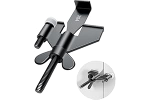 AceMining 1 Pack Schwarz Verbessertes tragbares Türschloss, Heimsicherheit, Verriegelungsschlösser für zusätzliche Sicherheit, Perfekt für Reisen, Hotel, Zuhause, Wohnung, College und Reisen