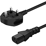 AC Power Cable, aifulo 3 Prong Plug Cord Kettle Lead Compatible with LG, Sony, Acer, Asus, Dell, LCD Smart TV Monitor, Printe