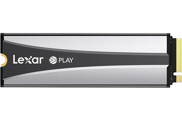 Lexar Play 2280 SSD 4To avec dissipateur Thermique, PCle Gen 4x4 NVMe, Parfait pour PS5, Vitesse jusqu'à 7400 Mo/s, Disque SSD Interne Haute Performance, Compatible avec PS5