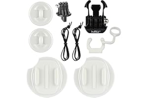 HSU Supporti e accessori da surf per GoPro Hero 11/10/9/8/7/6/5/4/3, kit per surfisti con videocamera d'azione