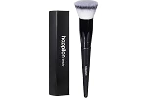 HAPPITON Makeup Brush Foundation Brush Kabuki Flat Top Face Brushes for Liquid Cream or Flawless Powder Buffing Stippling Concealer