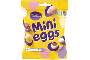 Cadbury Die Schokolade Mini Eier Solidee Tasche (80G) in einer Schale von Crunchy Zucker (Ostern Forms)