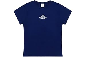 UEFA Womens Champions League T-Shirt - S/M/L/XL, Navy, UWCL, Officially Licensed Merchandise, Crewneck, 100% Cotton, Great Football Gift Idea