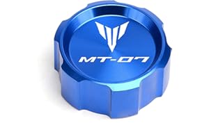 2Bird Motorcycle Accessories For MT-07 MT 07 Mt07 FZ07 2014-2021 2020 2019 Motorbike CNC Front & Rear Brake Fluid Cylinder Master Reservoir Cover Cap (Color : Rear Cover Blue)