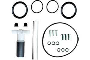 JZSMY Für Lay Z Spa Coleman Wasserpumpe Dichtung Umbau Kit mit Laufrad, P4071 58113 E02 Laufrad mit 5Pcs O-Ring, 1Pcs Keramikwelle und 1Pcs Edelstahlwelle (schwarz)