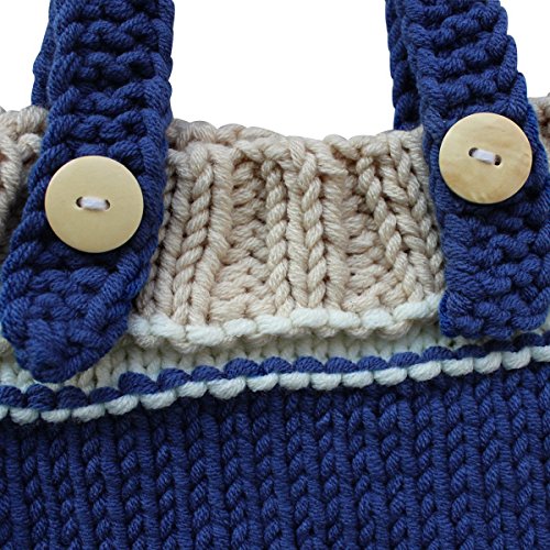 Jastore ® Foto Fotografie Prop Baby Junge Kostüm Nette blau Stricken Handarbeit - 6