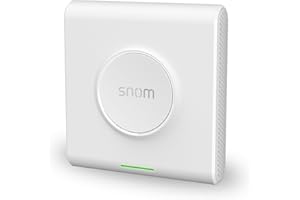 Snom M900 IP-DECT Multicell-Basisstation (bis zu 4.000 Basisstationen, bis zu 16000 Mobilteile, bis zu 8 Paralell-Anrufe pro Basis, PoE), Weiß, 00004426