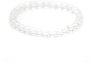 Miracles Minéraux bracelet perle ronde 6 mm pierre naturelle (Cristal de roche 6 mm)