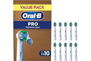 Oral-B borsthuvuden PRO Precision Clean, vit, 10 stycken | Original tandborstfäste för elektrisk tandborste, tandrengöring för daglig frisk andedräkt