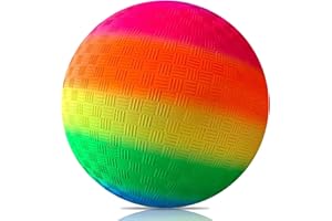 FUNKLU Palla da calcio in PVC per bambini,2 Pallone Gonfiabile, Bambini Giocare a Palla,Pallone da Spiaggia Arcobaleno per Bambini Morbido da 8.5 Pollici per Giochi all'aperto