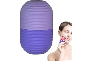 Acunny Rouleau à glaçons, moule à glace pour le visage,Rouleau facial de glace - Supports de glaçons pour le visage, pour soins de la peau, rouleau en Silicone, Cube de glace pour les poches, le