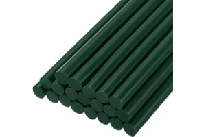 sourcing map 20pcs Hot Glue Sticks for Glue Gun 7mm/0.27-inch x 4-inch Mini Hot Melt Adhesive Glue Stick Dark Green