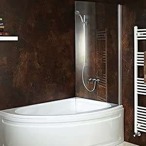 Carolina 1500mm L X 1000mm W X 410mm D Luxury Corner Bath With Shower Screen Right Handed Amazon Co Uk Diy Tools