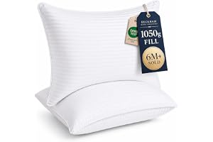 Beckham Hotel Collection Bed Pillows Standard/Queen Size Set of 2 - Down Alternative Bedding Gel Cooling Pillow for Back, Stomach or Side Sleepers