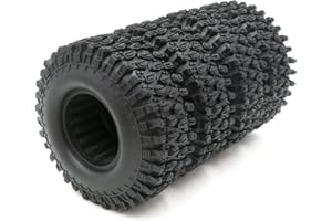 hobbysoul 4pcs RC 1.9 Super Swamper Tires Tyre Height 108mm Fit 1:10 Crawler Mud 1.9'' Beadlock Wheels Rims