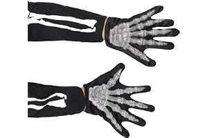 Smiffys Skeleton Gloves, Child