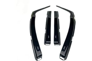 Haibak Windabweiser-Set, kompatibel mit BMW 5er-Serie G30, 4-Türer Limousine, 4 Stück, ab 2017, getönt in Kanalmontage