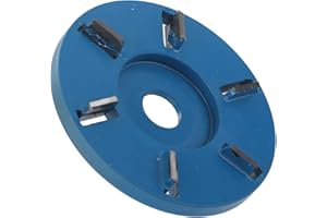 Lwuey Wood Carving Disc For Angle Grinder, 90mm Tree Stump Remover 6 Teeth Electric Grinding Tool Chain Saw Wheel Chainsaw Mill Cutter Blade Shaping Woodworking Polishing Sculpting Processing Crafting