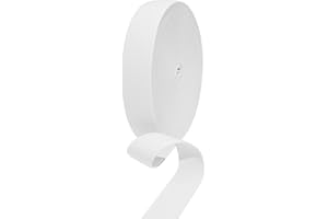 ‎HERZONE HERZONE 20 m Elastic Band, 3.5 cm Wide, White Strong Elastic Band, Elastic Band, Trousers Rubber, Home Textiles, Sewing Accessories, Elastic Band, DIY Crafts (White, 3.5 cm)