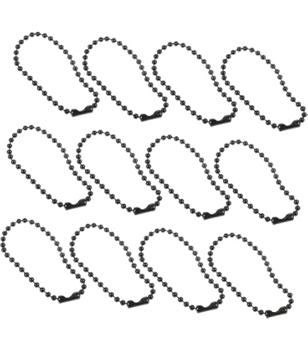 100 Catene In Ferro Con Perlina E Connettore - Per Portachiavi, Tags E DIY - Foto 6