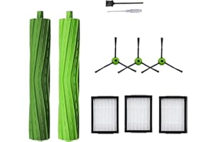 SENNII Rumba - Accessori di ricambio per aspirapolvere iRobot Roomba serie j i7 j7 i6 i8 i3 i4 i1 e5 e6 I serie E, include 1 spazzola a rullo e 3 filtri e spazzola laterale
