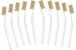 DMJJSD® 10 spazzole in ottone, spazzola metallica 3D, set di pulizia per stampante 3D, spazzola in ottone, spazzola in acciaio, mini spazzole in filo
