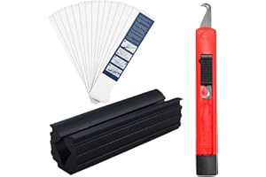 Asheyya Golf Regripping Kit, Professional Golf Grip Kit Including 15 Pcs Golf Grip Tape, Retractable Hook Knife and Rubber Clamp