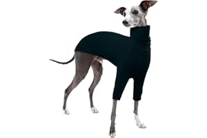 PUMYPOREITY Felpa Levrieri, Maglie per Whippet Pullover Lurchers Abbigliamento Invernale Levieri Maglione Cane Taglia Media(Verde Scuro, M)
