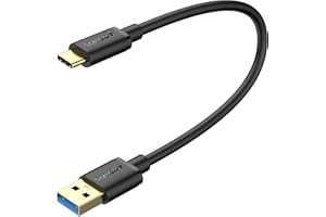SUNGUY USB C Kabel Kurz, 0.3M 10Gbps USB C auf USB 3.1 GEN 2 Lade und Datenkabel für Android Auto, Samsung Galaxy S22/S23 ultra, HUAWEI P20/50 Pro,Google Pixel-czarny