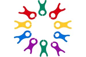 BOBOZHONG Bobine de Fil,10 pièces Bobine Plaque de Fil en Plastique,Broderie Croix Canette,Pinces de Canette Pinces Porte-Bobines pour Couture Crochet Point De Croix