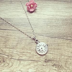 Kurze Kette Uhr (nicht funktionstüchtig) Silber, clock / vintage / ethno / hippie / must have / statement / florabella schmuck