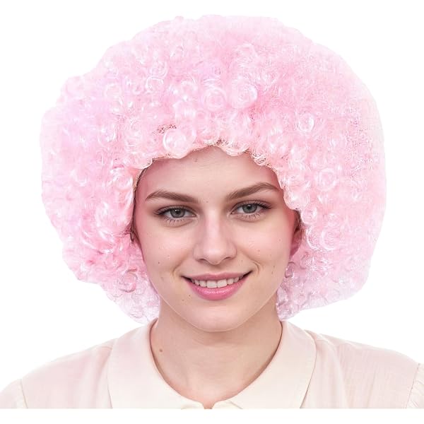 Perruque Afro Arc-en-Ciel Pour Adulte - Déguisement Fête Clown - Accessoire Festif Et Drôle - Taille Unique