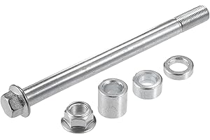 A ABSOPRO ATV Front Rear Wheel Axle with Bushing and Screw Bolt M12 160mm