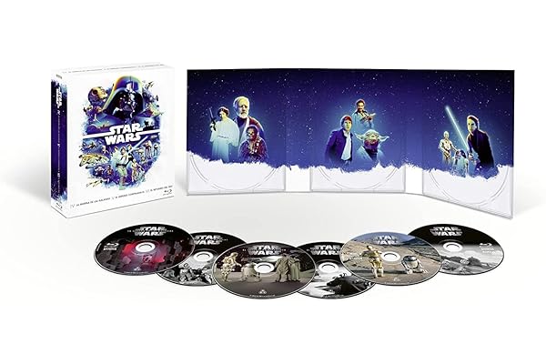 Star Wars Episodios 4-6 (Blu-ray + Blu-ray Extras) (6 discos) (Ediciones remasterizadas): La Guerra de las Galaxias, El Imperio Contraataca, El Retorno del Jedi