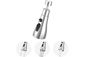 GrünWerk 360°Giratorio Aireador Grifo Cocina, Ajustable 3 Modos Atomizador Grifo, Dispositivo Anti Salpicadura Para Cocina, Cuarto De Baño, Universal Adaptador Grifo Cocina