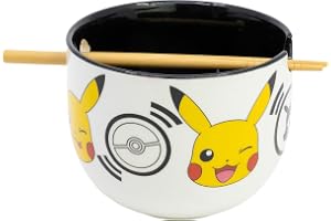 STOR Barnservis Set Pokémon Keramik - Tallrik Skål och Mugg - för Pojkar och Flickor - Komplett Frukost och Måltidsset