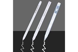 Cosyhav White Gel Pen, Set of 3(0.6mm, 0.8mm, 1mm) White Pen, Smooth Drawing and Writing Pens for Art, Illustration, Highlighting, Scrapbooking, and DIY Crafts