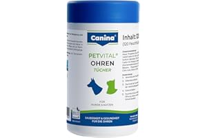 Canina 74112 0 Petvital Ohrentücher, 120 Stück (1er Pack)