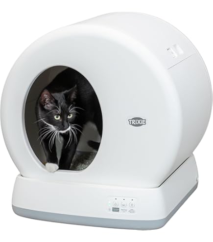 FurryTail Zelfreinigend kattentoilet, zelfreinigend, extra 80 liter, app- bediening, zelfreinigende kattenbak/automatische elektrische kattenbak voor katten, voor gezinnen met meerdere katten FurryTail Zelfreinigend kattentoilet, zelfreinigend, extra 80 liter, app- bediening, zelfreinigende kattenbak/automatische elektrische kattenbak voor katten, voor gezinnen met meerdere katten