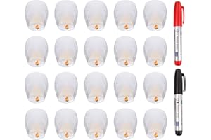 XX-UV Paper Lantern White,Flying Lanterns Make Outdoor Activities More Fun,Floating Lanterns are Environmentally Friendly Biodegradable…