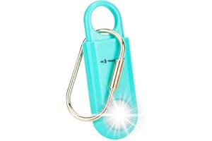 MOSAIC ALARM 130dB Personal Safety Alarm Strobe Light. Loud Sound SOS Keychain Siren with Carabiner for Women, Girls, School College Students, Night Runners. Emergency Self Defense Alerts. Aqua